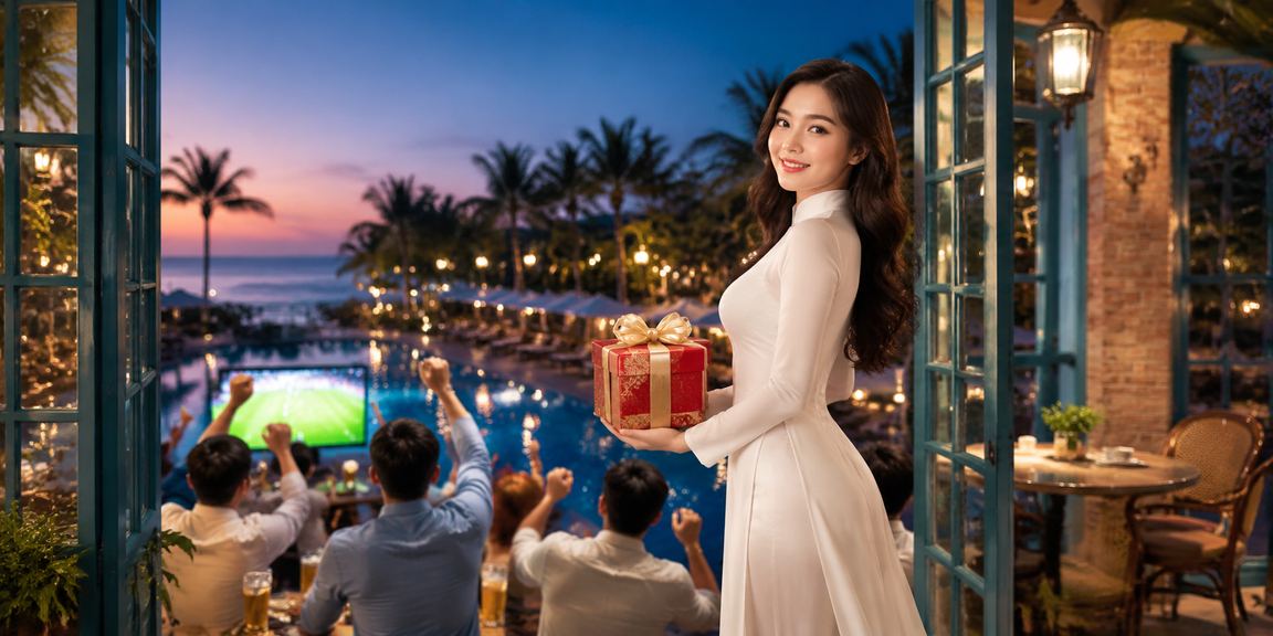 Người phụ nữ Việt Nam mặc áo dài thư giãn bên bờ biển Mũi Né, tận hưởng giải trí có trách nhiệm